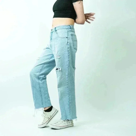 Vintage 90's Bugle Boy Gold Crest Mom Jeans - 33x30 - Picture 8 of 15